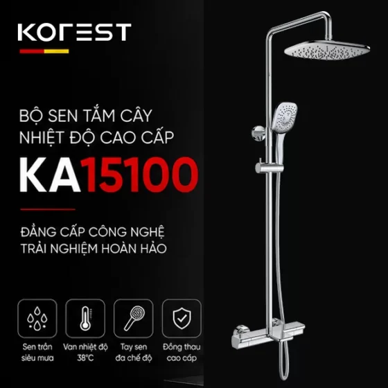 Bộ sen tắm cây nhiệt độ cao cấp KA15100
