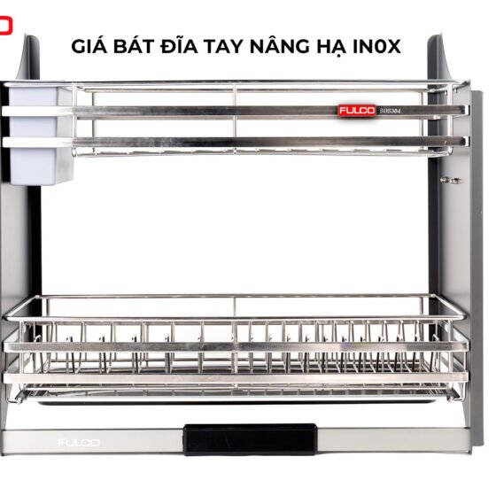 NSA | GIÁ BÁT ĐĨA TAY NÂNG HẠ IN0X 304 (600mm)