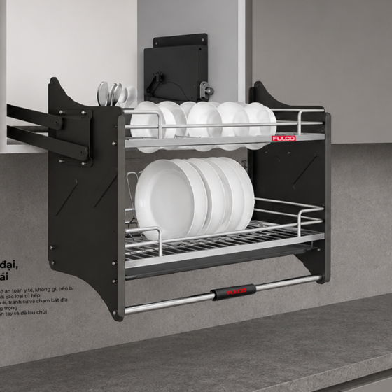 NSV | GIÁ BÁT ĐĨA NÂNG HẠ OVAL 304 CAO CẤP (600mm)