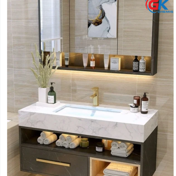Bộ Tủ Chậu Lavabo + Chậu Đá GK-HL08