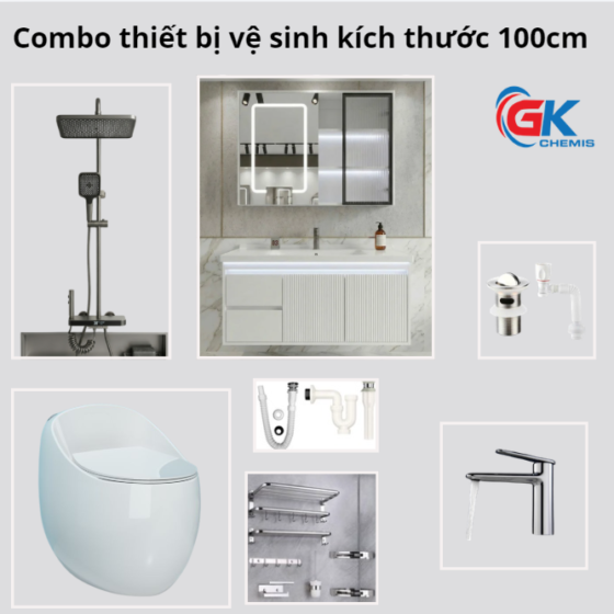 Combo Thiết Bị Vệ Sinh 100cm