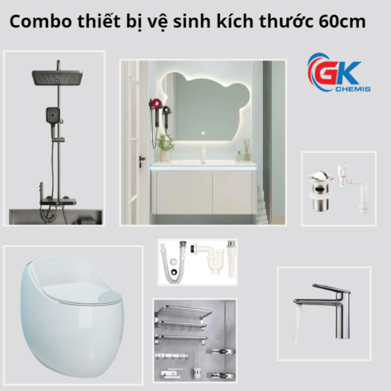 Combo Thiết Bị Vệ Sinh 80cm
