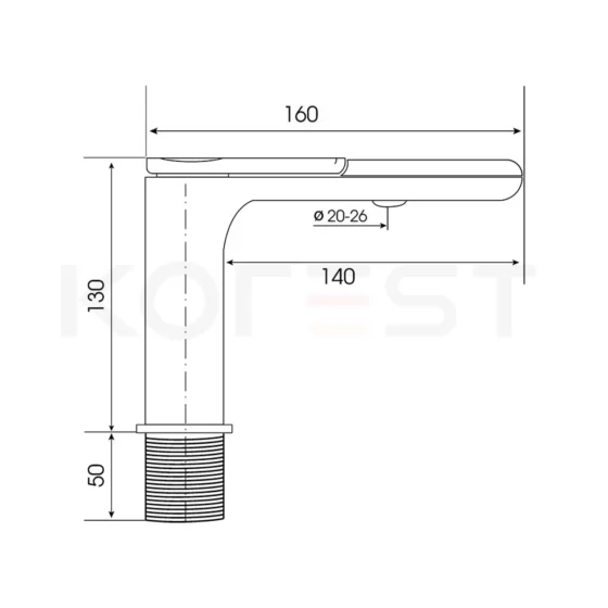 Vòi chậu lavabo K2202