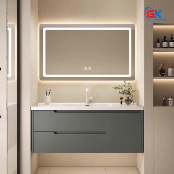 Bộ Tủ Chậu Lavabo Cao Cấp GK21 + Gương Tấm