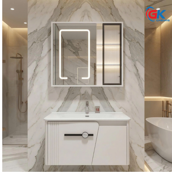 Bộ Tủ Chậu Lavabo Cao Cấp GK08-80R