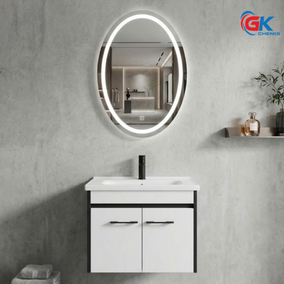 Bộ Tủ Chậu Lavabo Cao Cấp GK821 + Gương Tấm