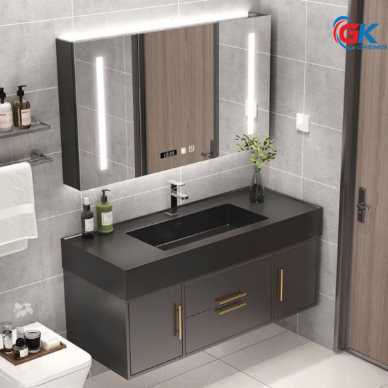 Bộ Tủ Chậu Lavabo Chậu Đúc GK822-100