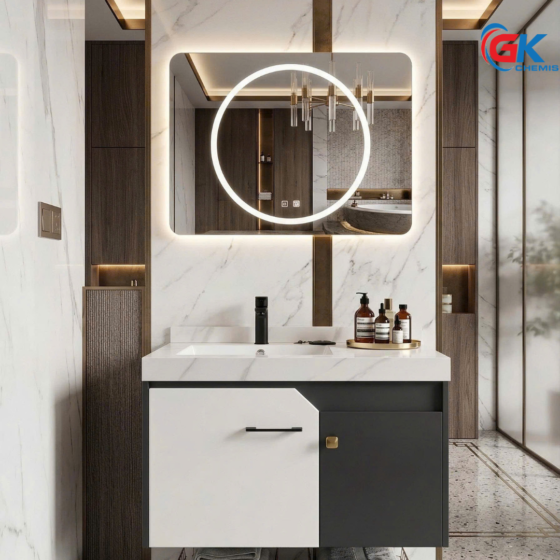 Bộ tủ chậu lavabo cao cấp GK-HL08