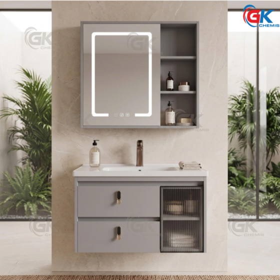 Bộ Tủ Chậu Lavabo Cao Cấp GK-D05-80A