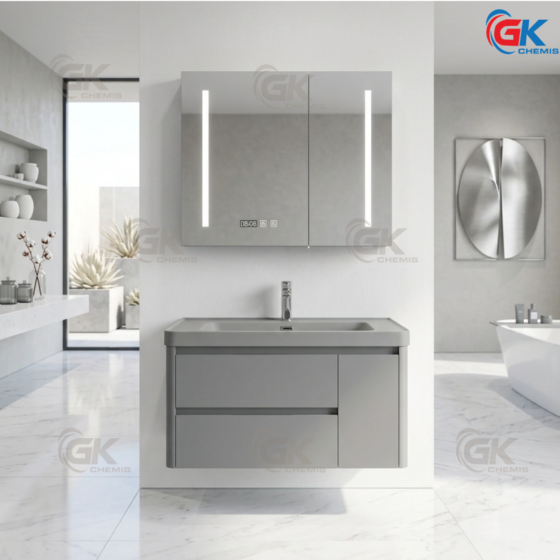 Bộ Tủ Chậu Lavabo Cao Cấp GK01-80x50R (A)