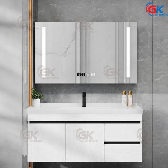 Bộ Tủ Chậu Lavabo Cao Cấp GK666-100