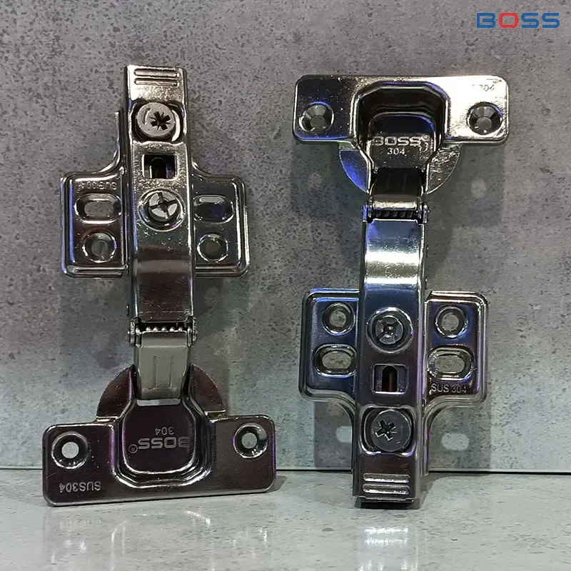 Bản Lề Inox 304 Có Giảm Chấn Xước Mờ
