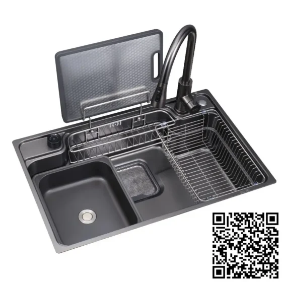 Chậu Rửa Bát 1 Hố Chống Xước Dương Bàn Mạ Nano