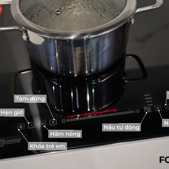 FC-ML638i | BẾP TỪ 2 VÙNG NẤU MẶT KÍNH KANGER CAO CẤP