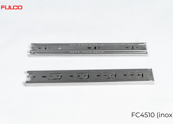 FC4510 (INOX)| RAY BI 3 TẦNG CÓ GIẢM CHẤN, BẢN RỘNG 45mm