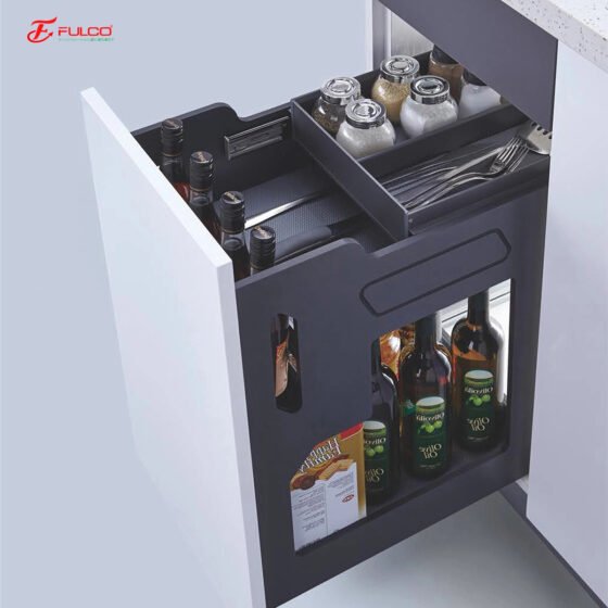 FCB03 | GIÁ GIA CHAI LỌ - DAO THỚT MÀU XÁM PHỦ NANO (300mm)