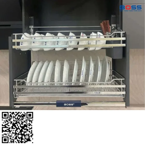 Giá Bát Đĩa Di Động Inox 304 Mờ