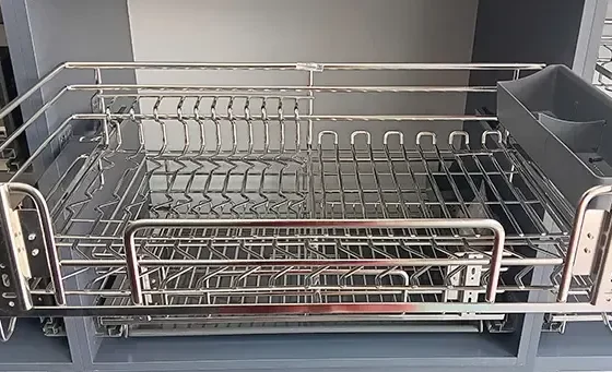 Giá Xoong Nồi Kết Hợp Bát Đĩa Dự Trữ Inox 304 Nan Oval
