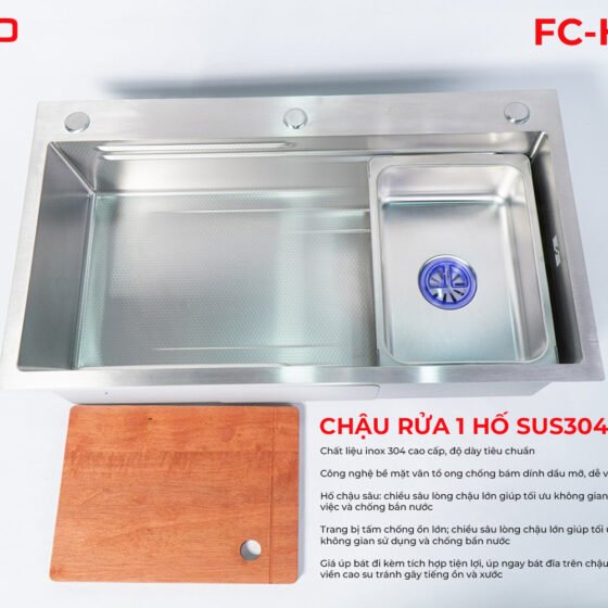 FC-H8046 (NANO) | CHẬU RỬA 1 HỐ NANO CAO CẤP