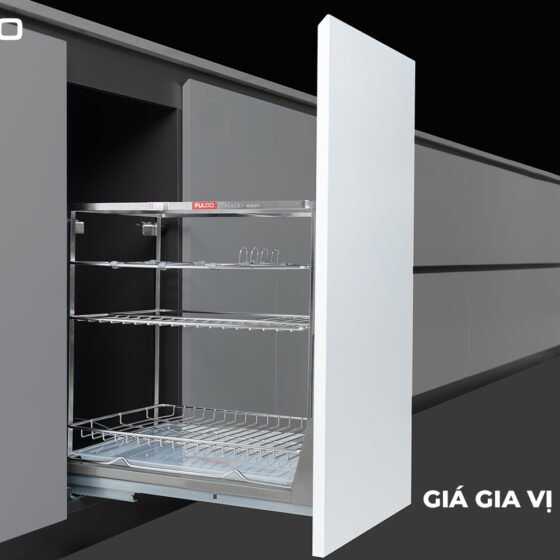 NS03V | GIÁ ĐỰNG CHAI LỌ - DAO NAN VUÔNG (250mm)